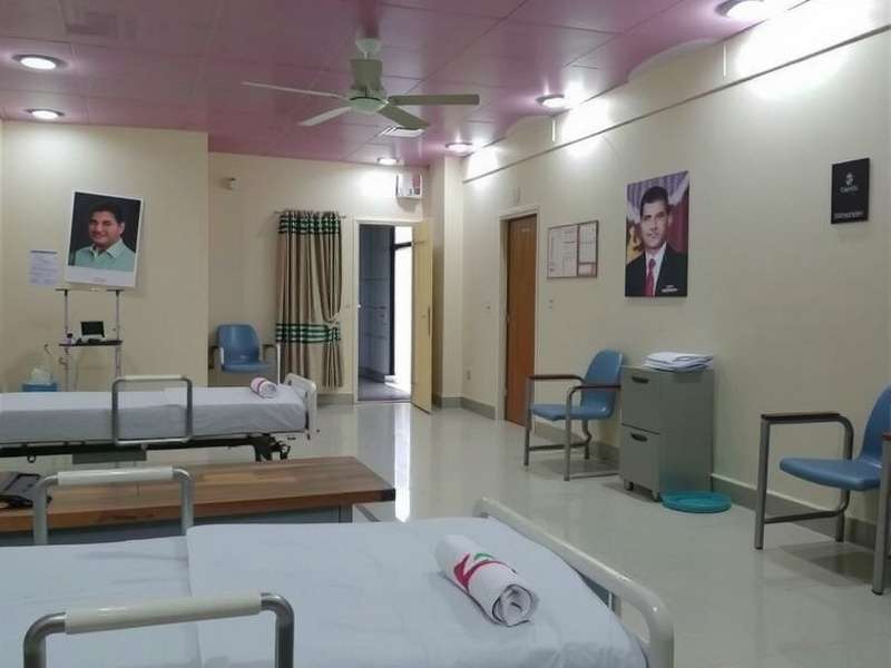 Hospital staff during health awareness camp